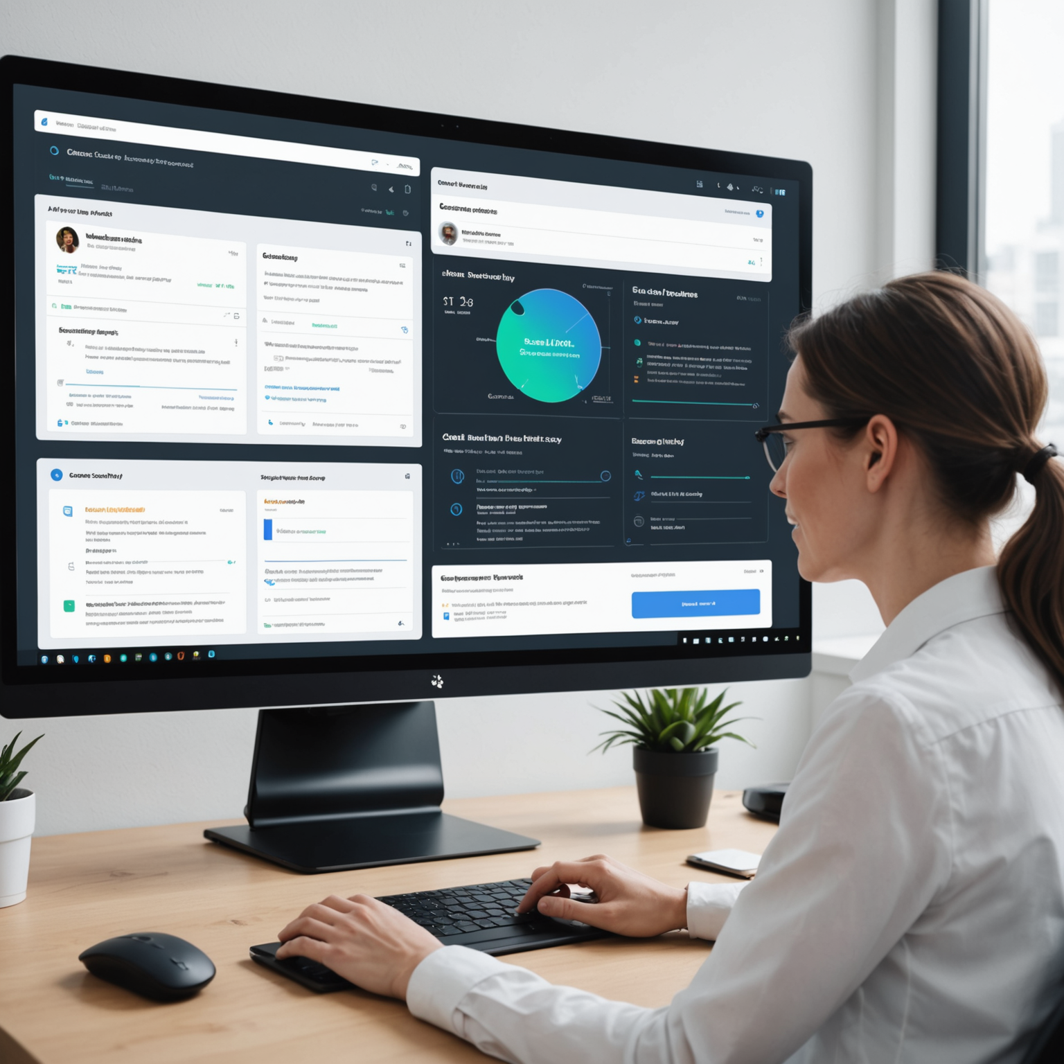 AI customer response interface